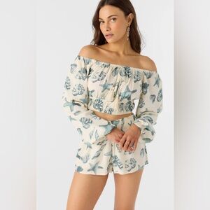 O’Neill Kammie Long Sleeve Seashells Top Size Large New NWT